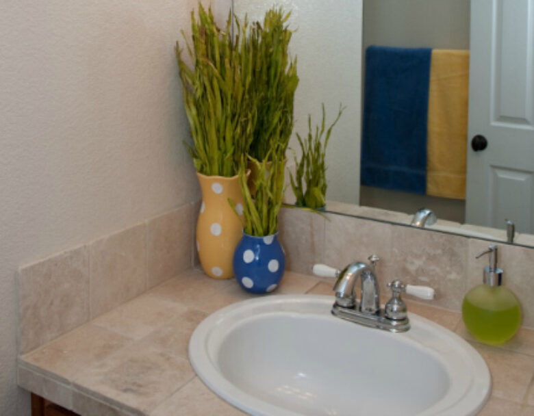 Beach Bathroom Quick Makeover