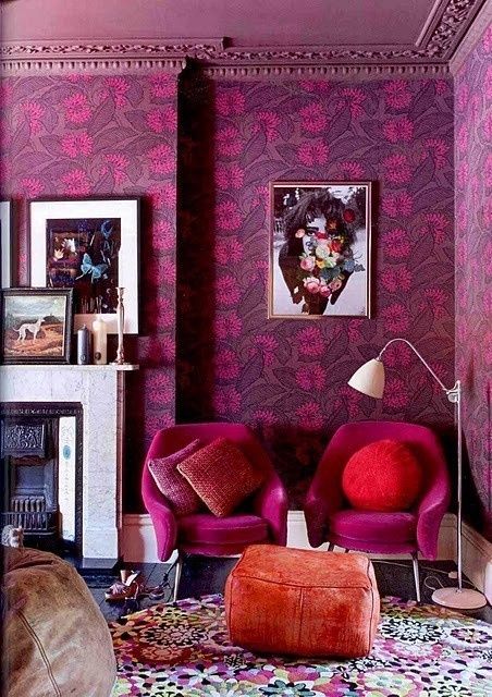 Vibrant Pink Interior Decor