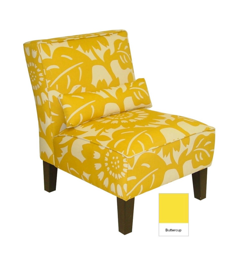 Interior decorating with spring colors yellow chair