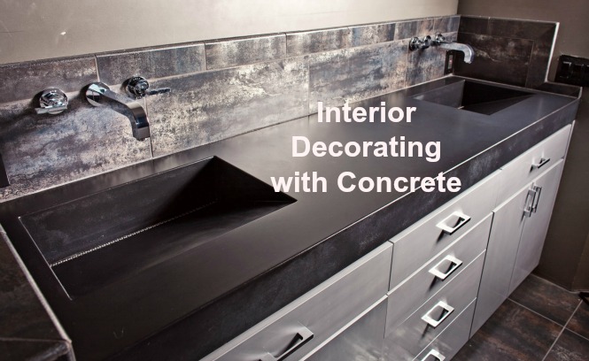 Interior Decorating with Concrete sink