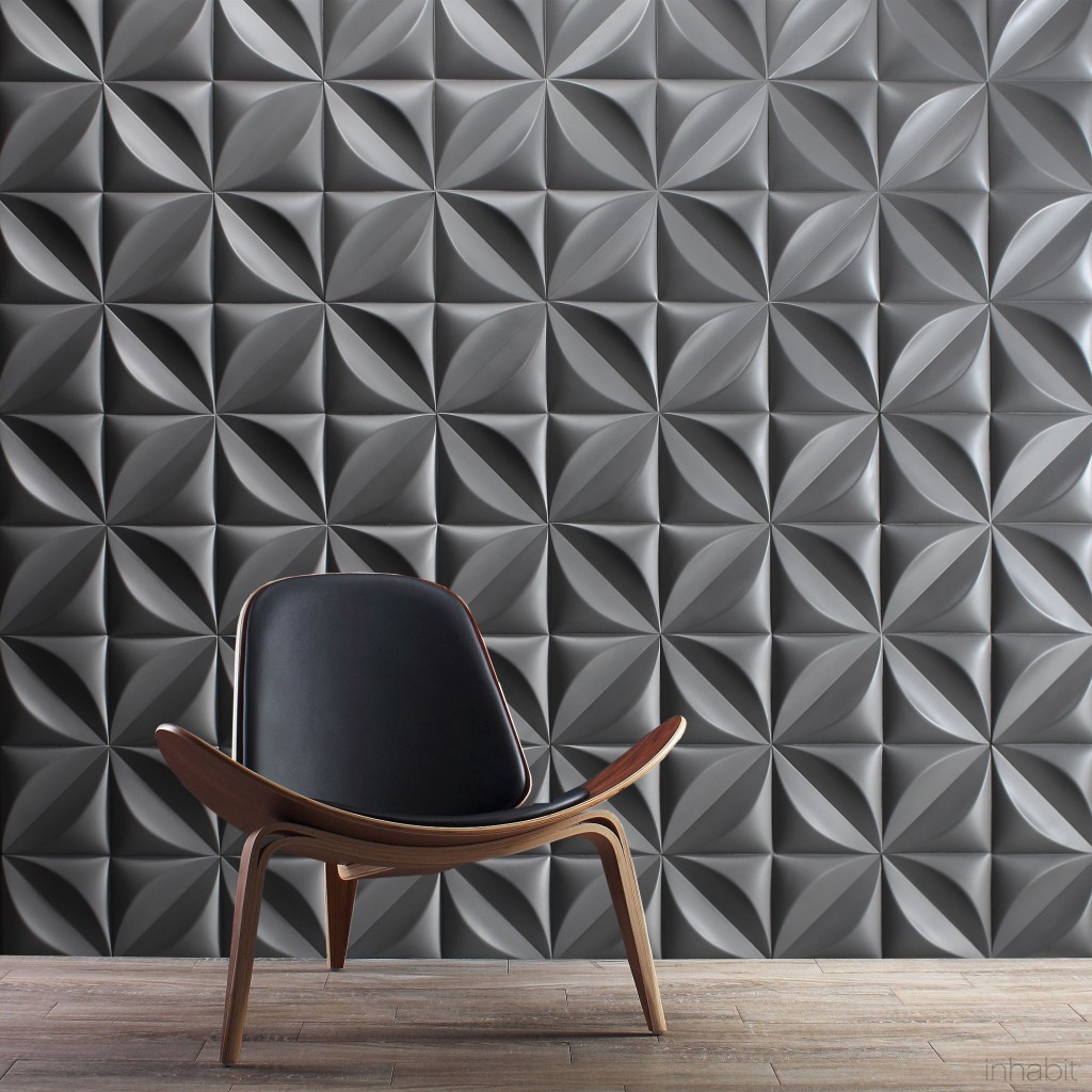 Interior Decorating with Concrete wall tiles