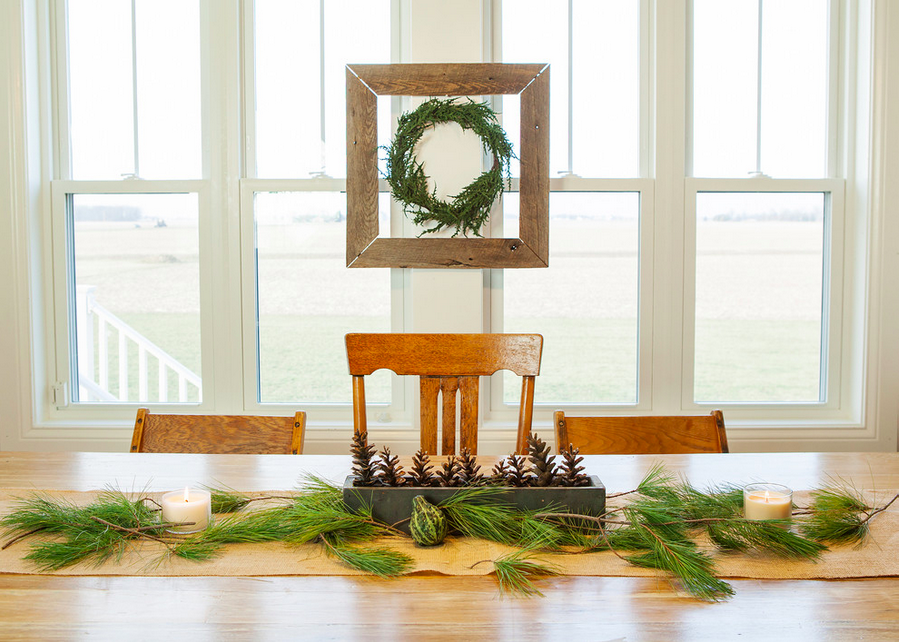 rustic holiday interior decorating