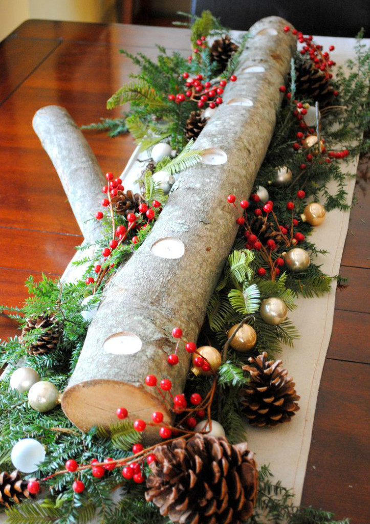 rustic holiday interior decorating