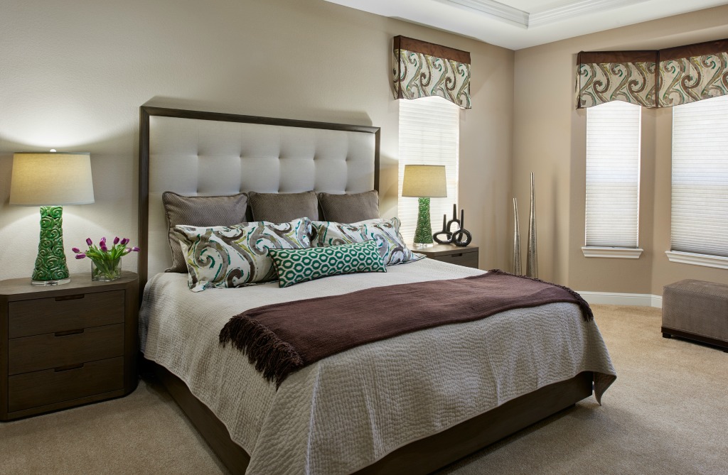 Anthem Ranch Master Bedroom with Custom Bed