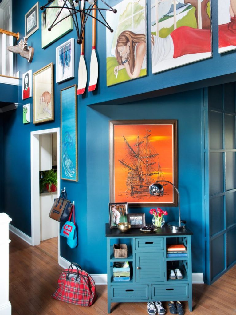 bold color floor to ceiling
