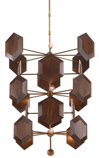 decorative wood chandelier