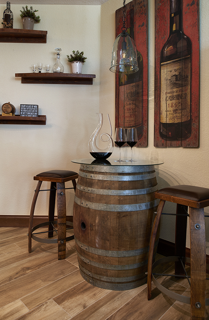 barrel table wine cellar