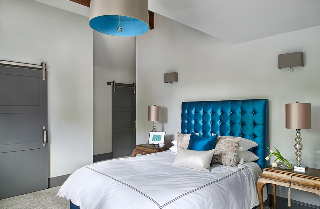 private cohesive blue bedroom