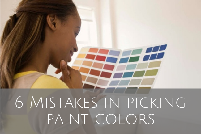 6 Mistakes in picking paint colors featured image