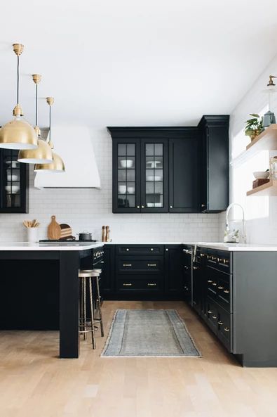 Black Kitchen Cabinets, Kitchen Design Denver CO