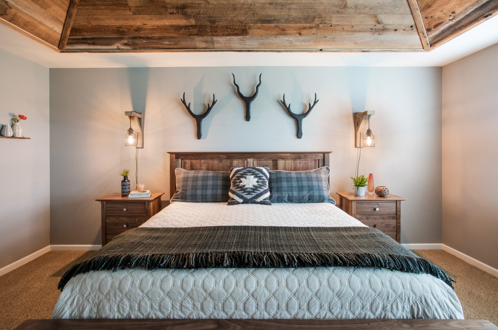 Mountain Modern Bedroom Interior Design Colorado