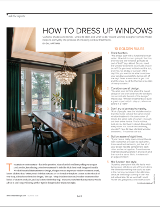 How to dress up windows