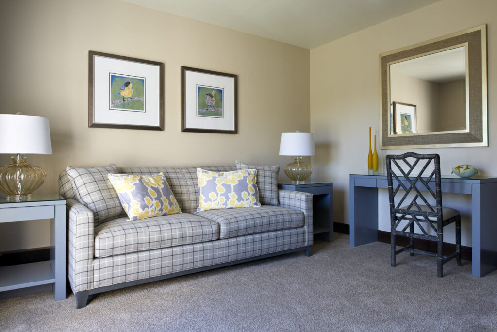 Guest Bedroom Sleeper Sofa by Beautiful Habitat Interior Design