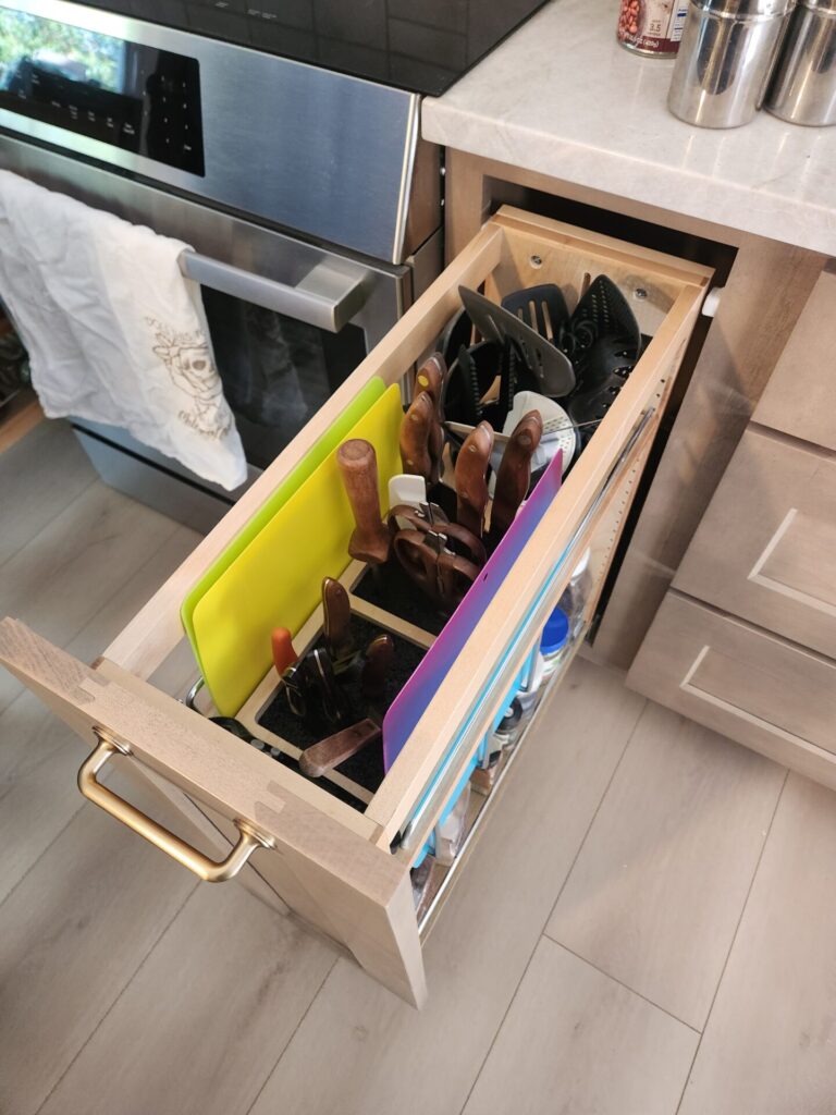 Smart Organizing Solutions from a Denver Kitchen Designer - pull out organizer